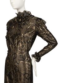 Two Designer Dresses: One Roberto Cavalli, One Pauline Trigère,1990-2010s