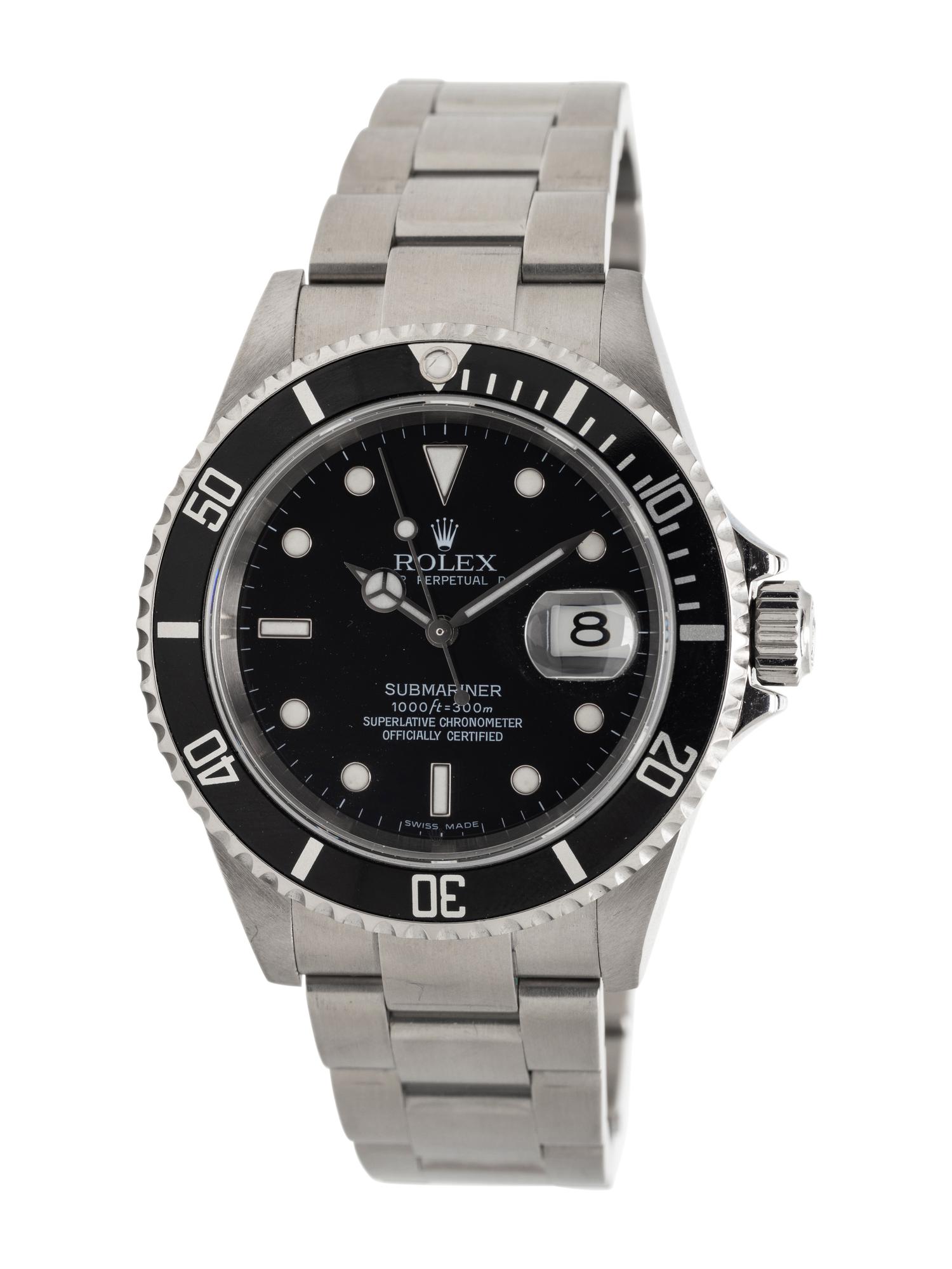 ROLEX, REF. 16610 STAINLESS STEEL 'SUBMARINER' WATCH