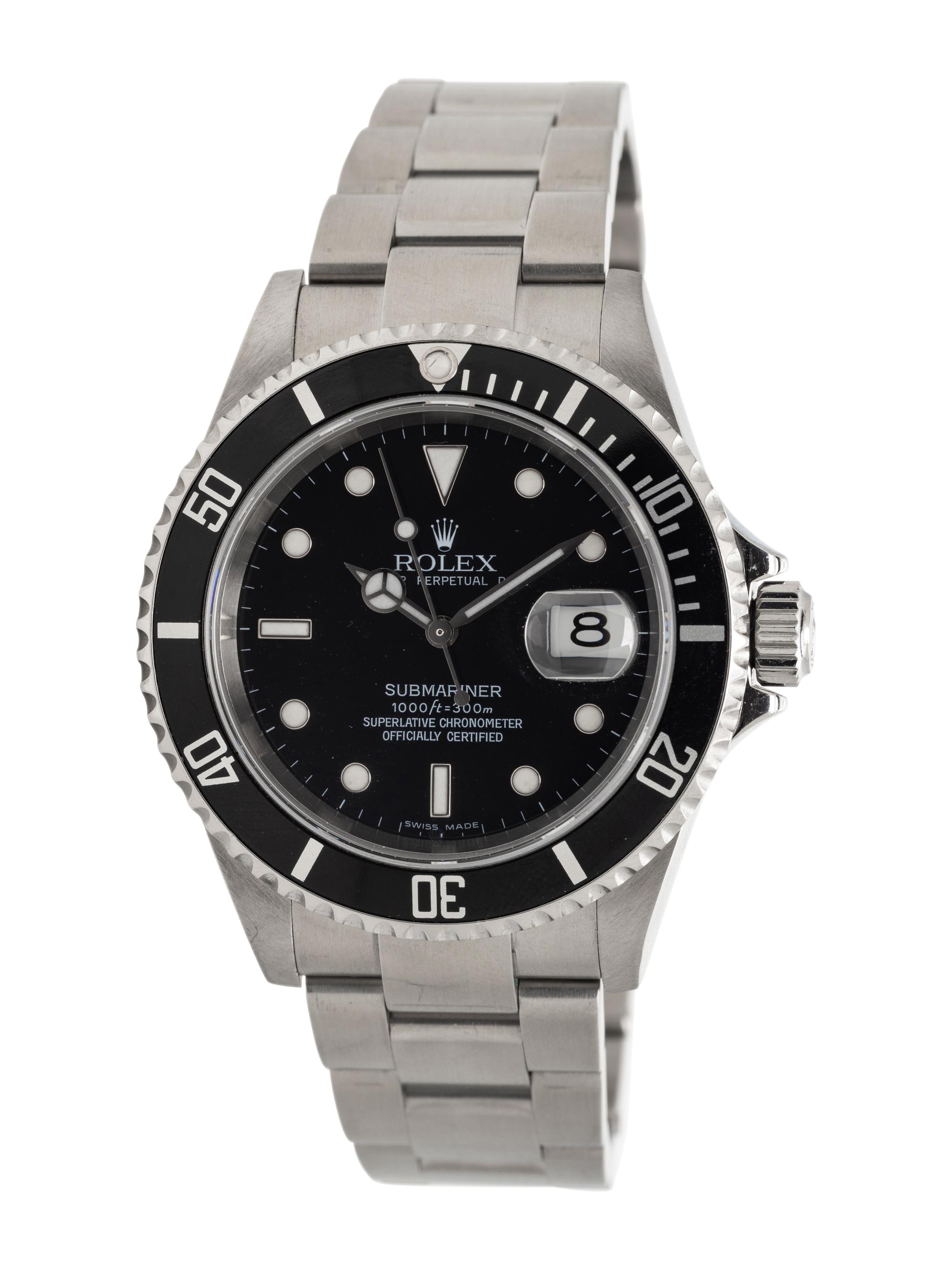 ROLEX, REF. 16610 STAINLESS STEEL 'SUBMARINER' WATCH