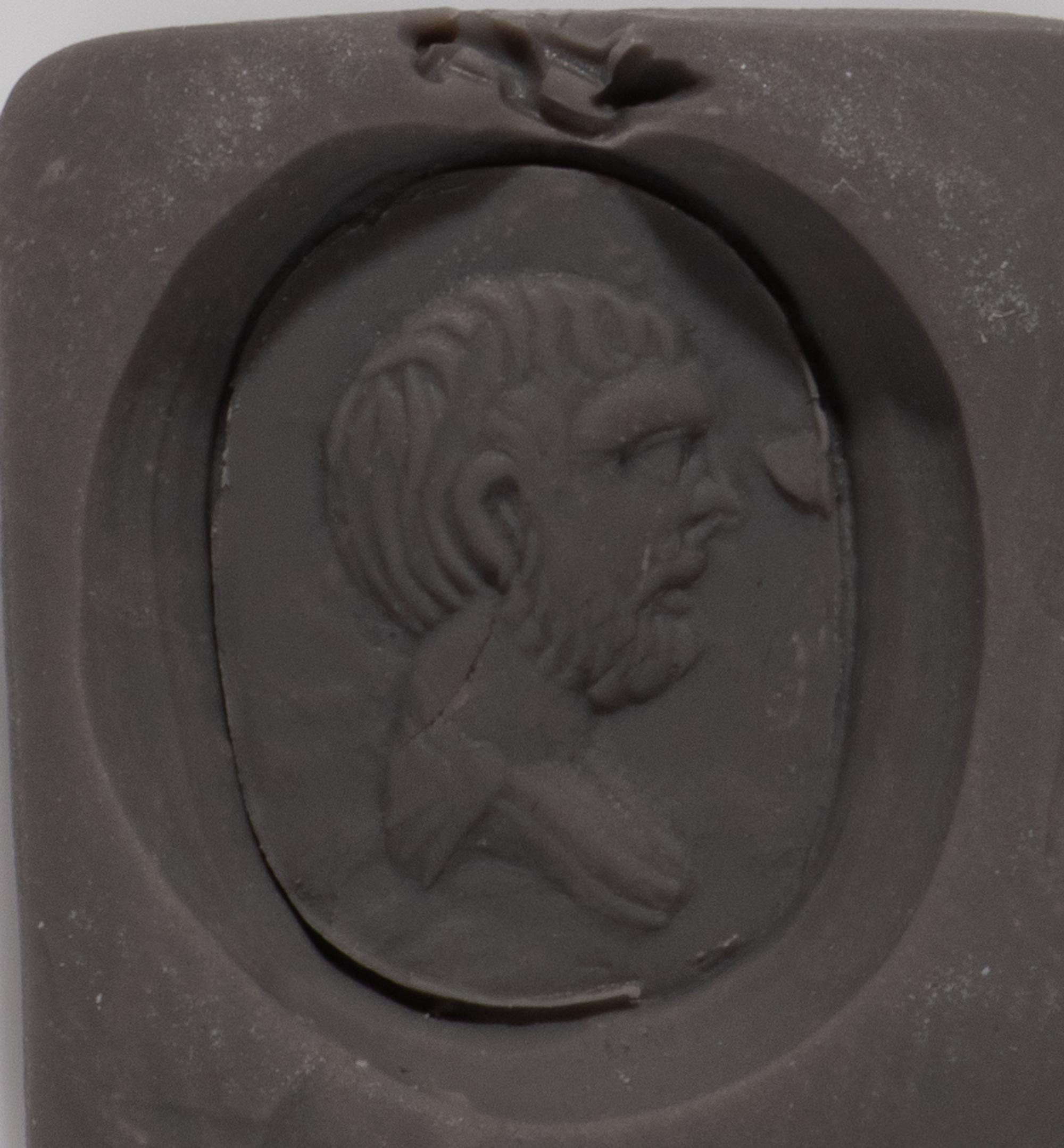 A Neoclassical Gold and Carnelian Pendant with a Male Portrait Head — with a modern gold chain