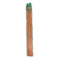 Billy Roper, A Carved and Green-Painted Wood Totem Pole: The Birth of a Carver