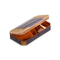 A Gold and Enamel Snuff Box