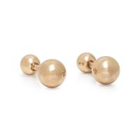 YELLOW GOLD BALL CUFFLINKS