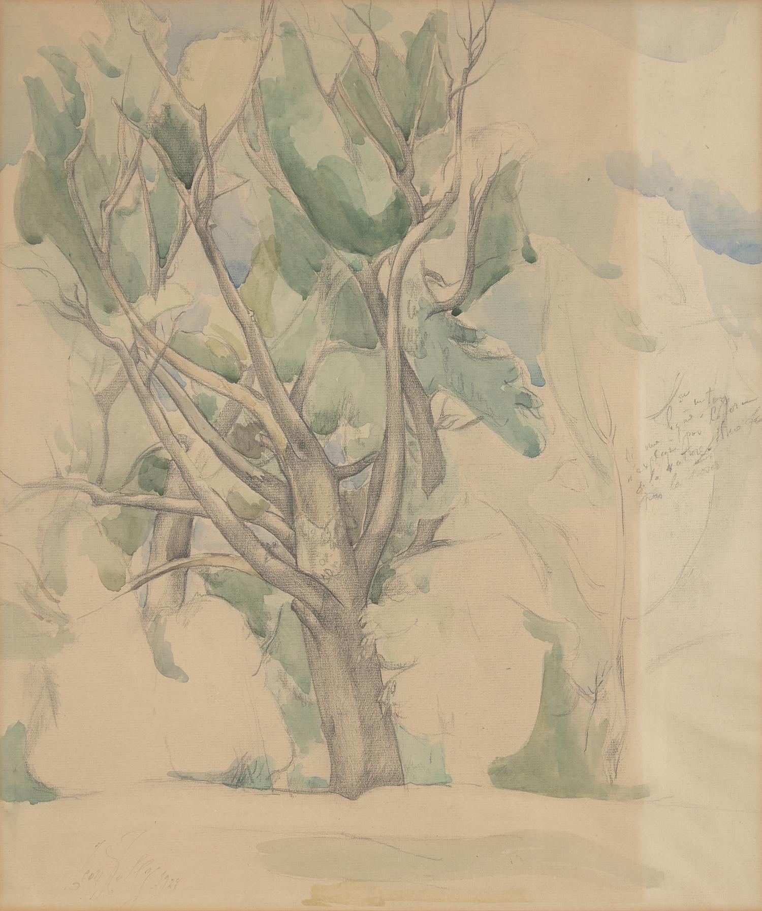 Landscape with Solitary Tree, 1928