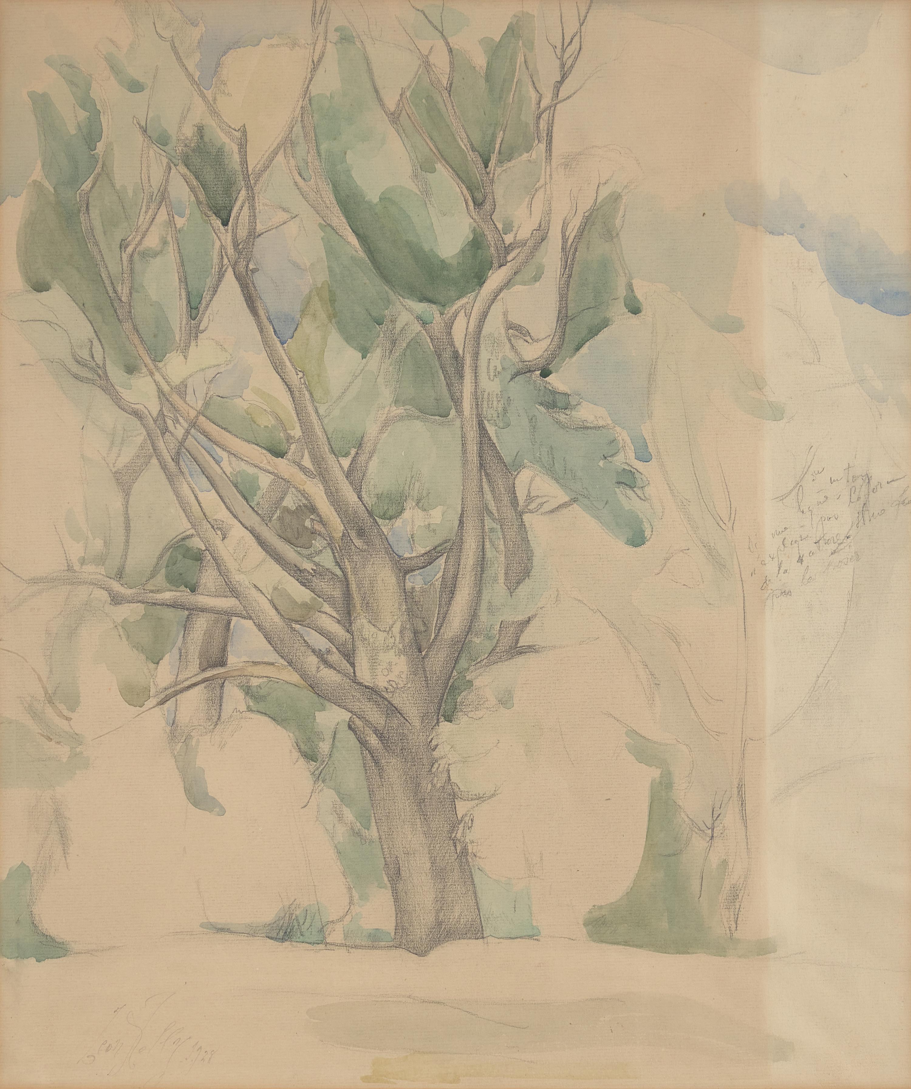 Landscape with Solitary Tree, 1928