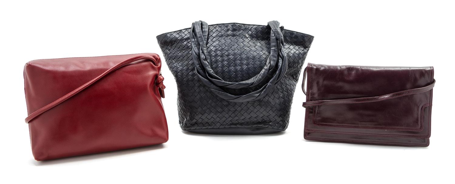 A Group of Three Bottega Veneta Leather Bags,
