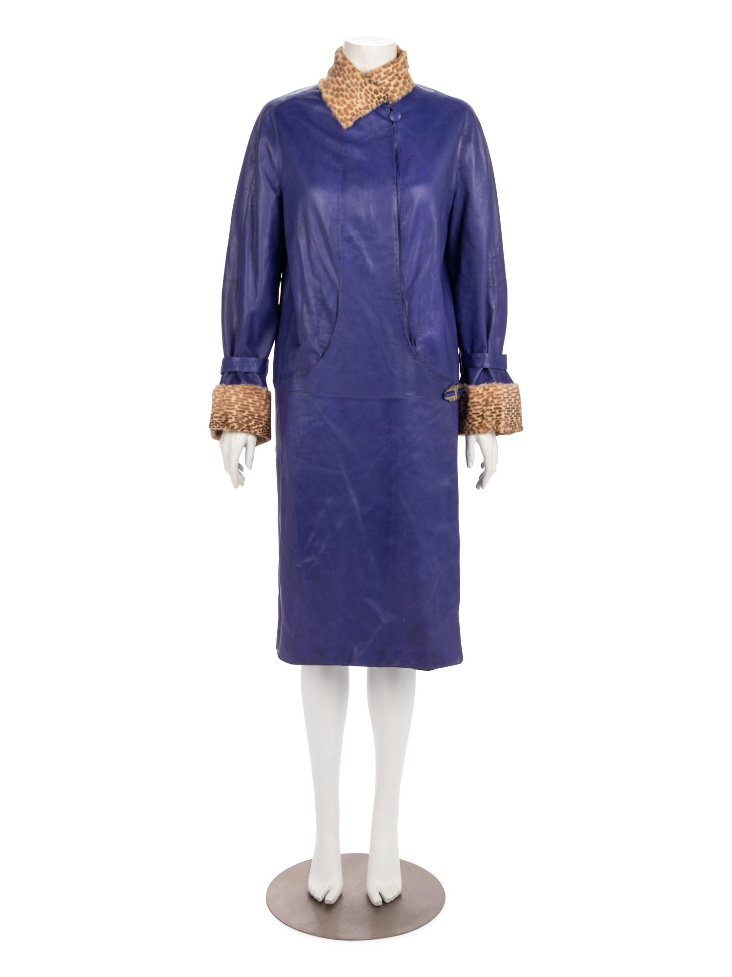 Callot Soeurs Leather and Fur Coat, Winter 1927-28