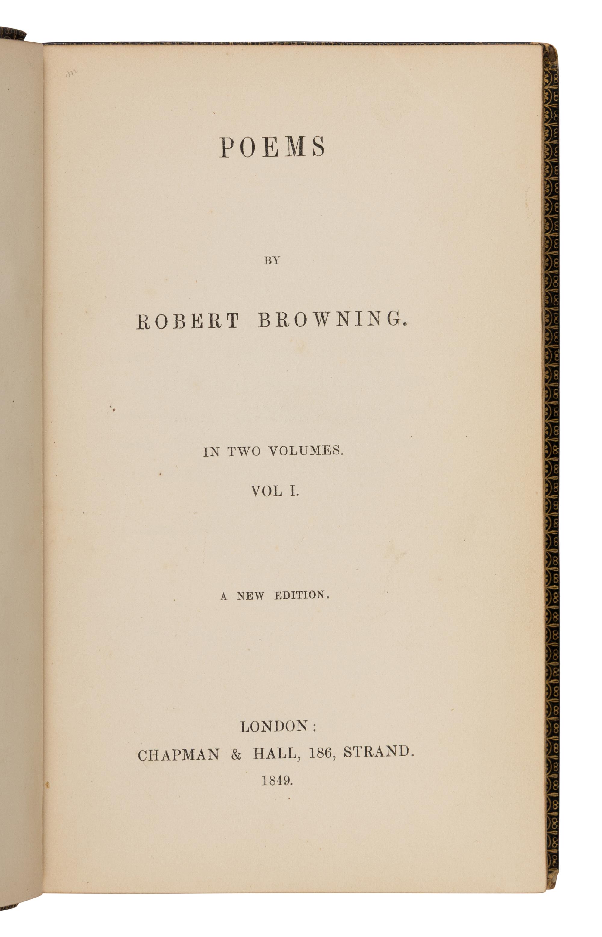 [Literature] Browning, Robert. Poems