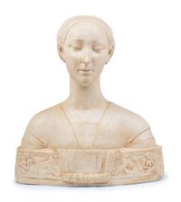 An Italian Resin Bust of Eleanor of Aragon After Francesco da Laurana (b. circa 1430–d. circa 1500)