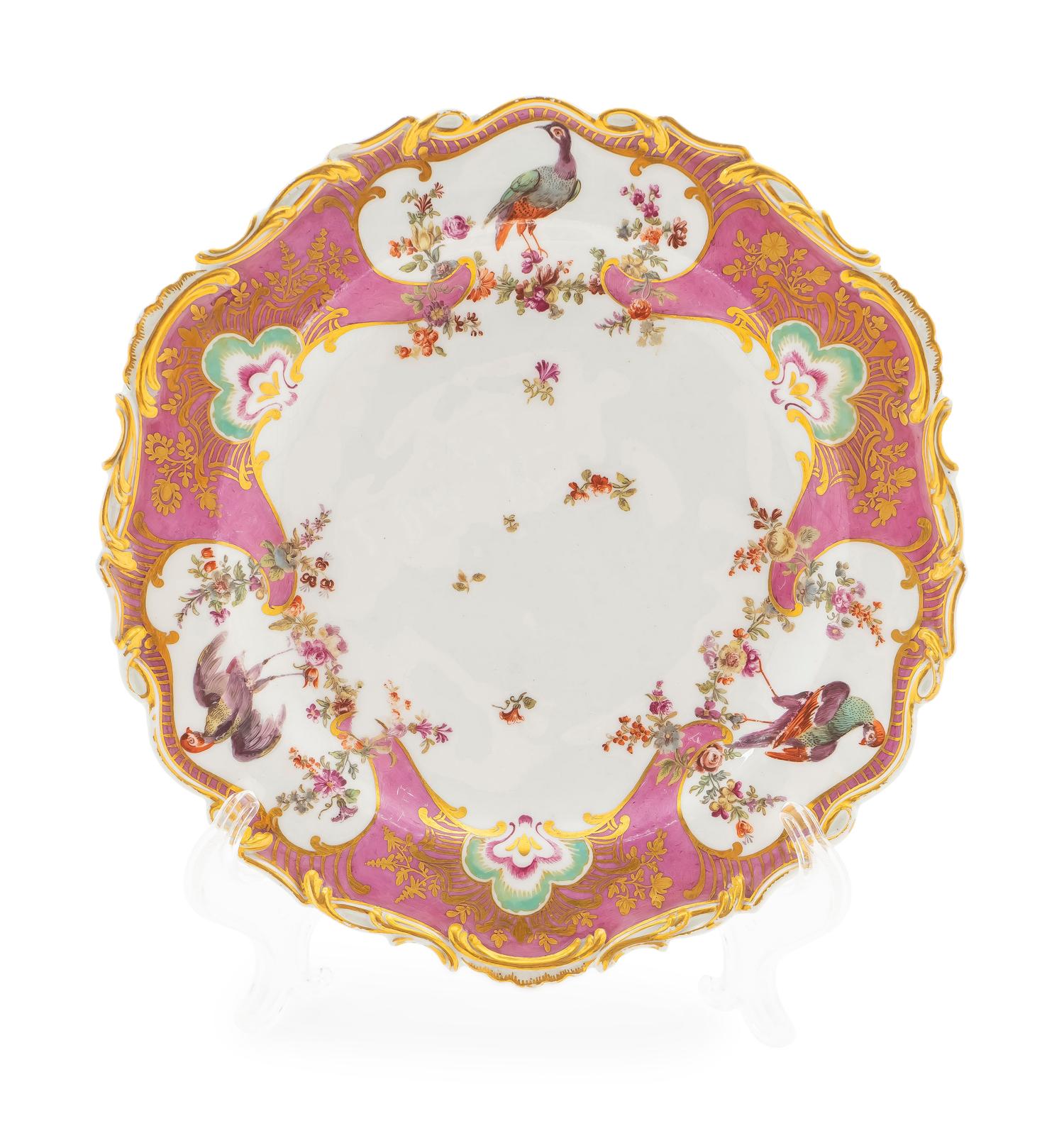 A Chelsea Porcelain Dessert Plate — C. 1775