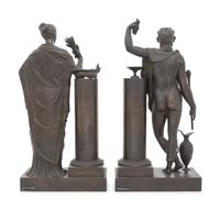 A Pair of French Bronze Allegorical Figures