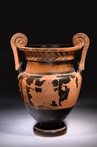 A Volute Krater with Attic Red-Figured Fragments