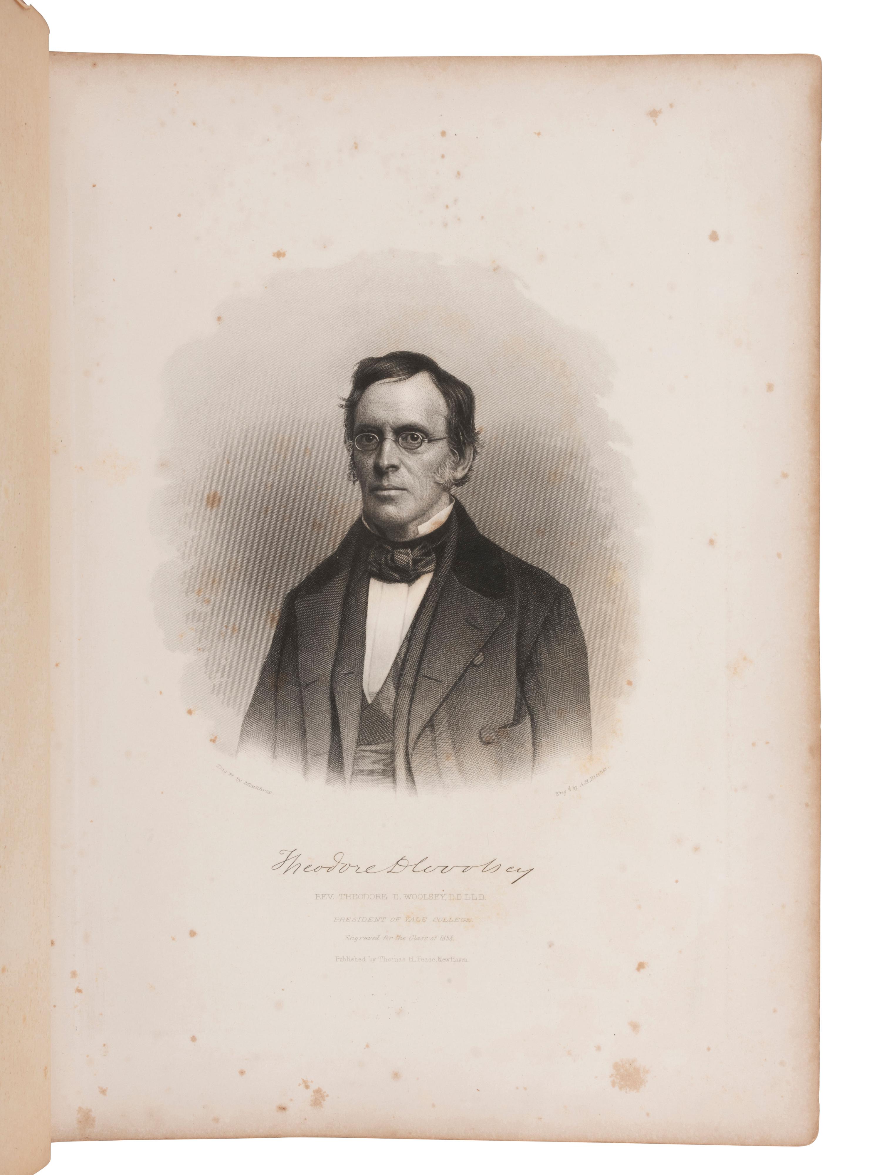[EARLY PHOTOGRAPHY]. Two illustrated albums, incl. Yale and University of Michigan.