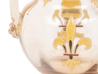 A Gallé Enameled Glass Vase