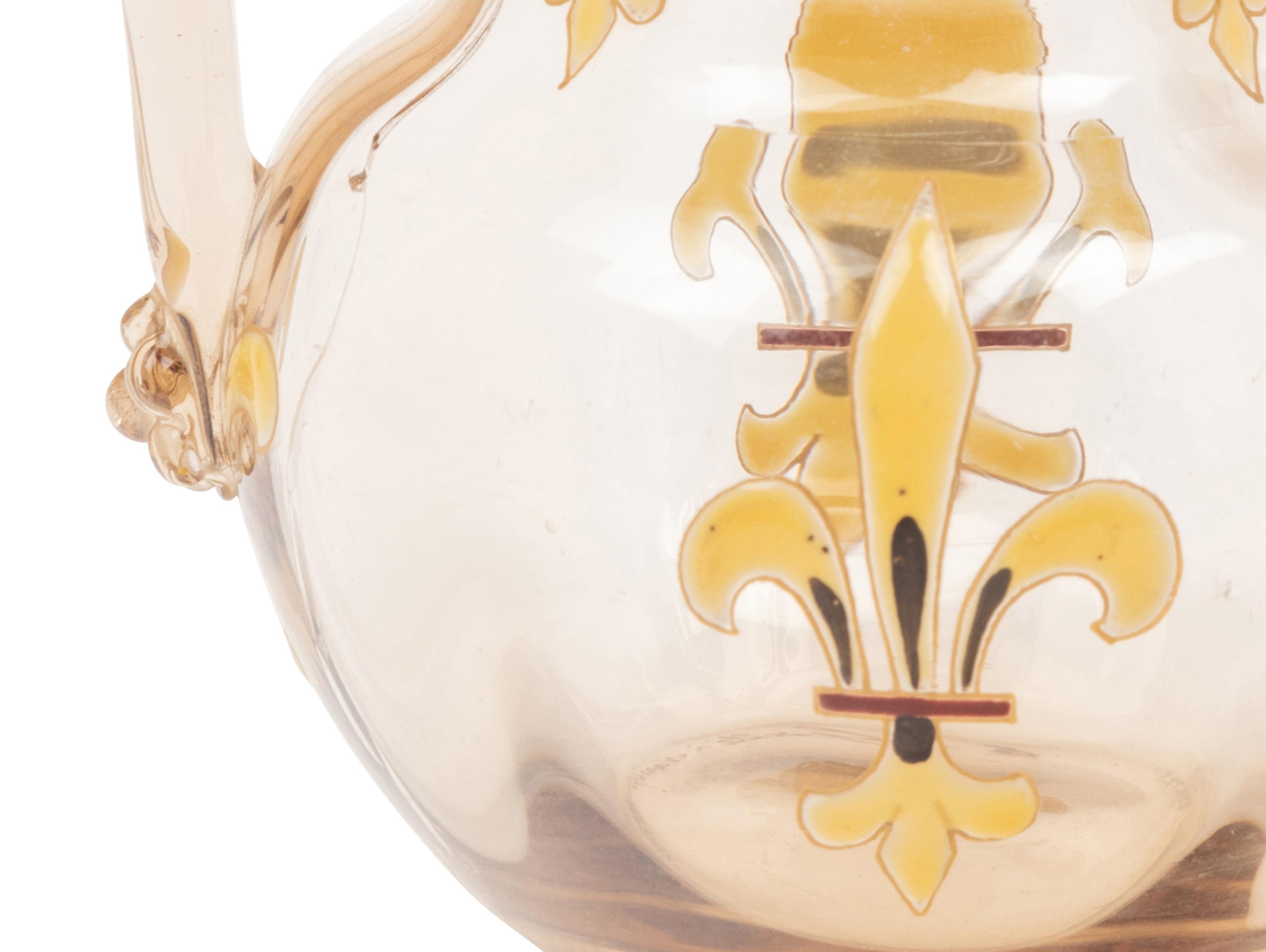 A Gallé Enameled Glass Vase