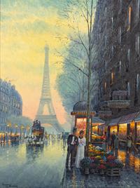 Sights of Paris (triptych)