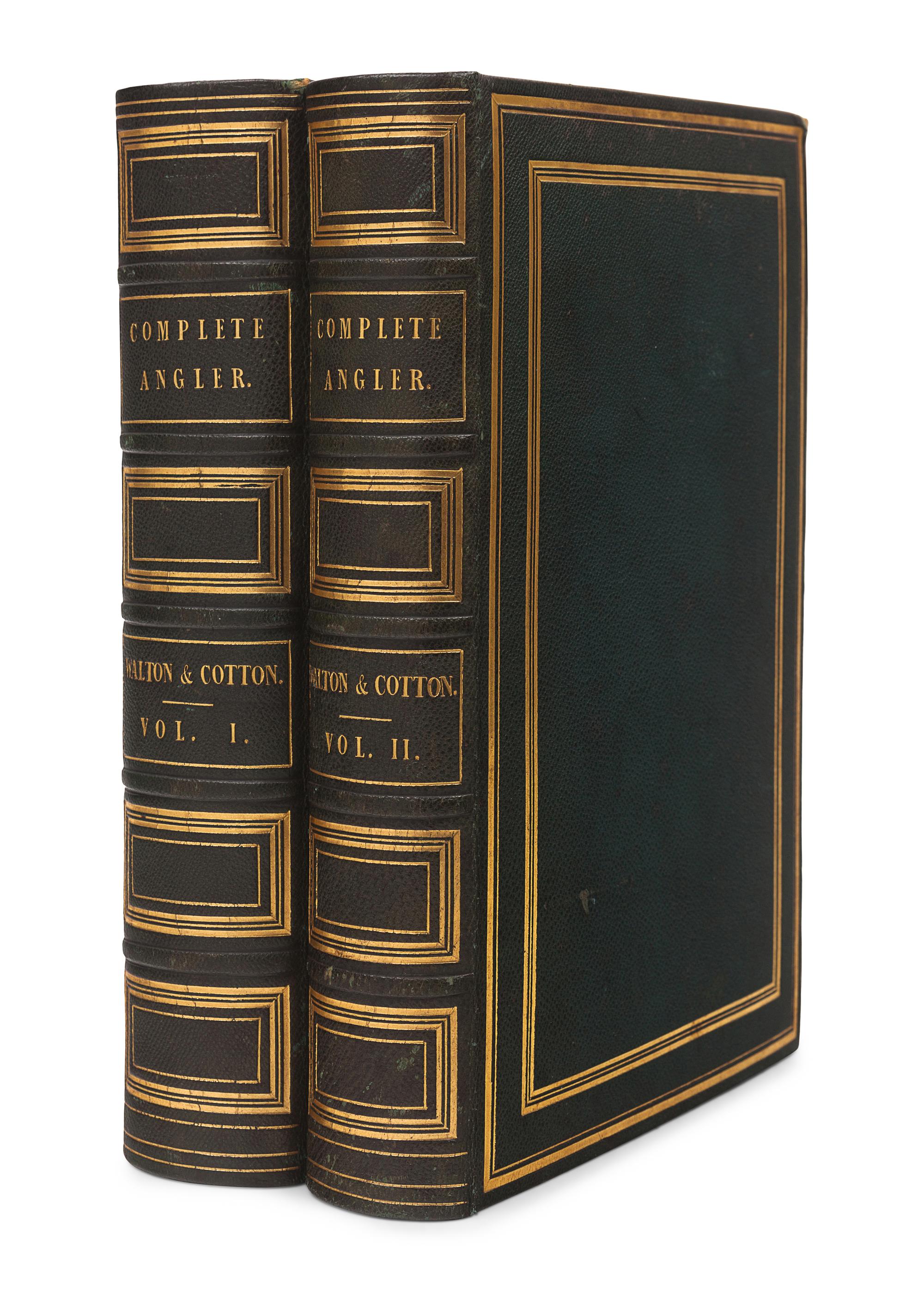 WALTON, Izaac (ca 1593-1683) -- COTTON, Charles (1630-1687). The Compleat Angler . Edited by Sir Harris Nicolas. London: William Pickering, 1836.