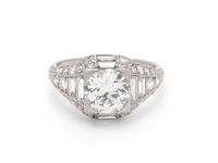 ART DECO, DIAMOND RING