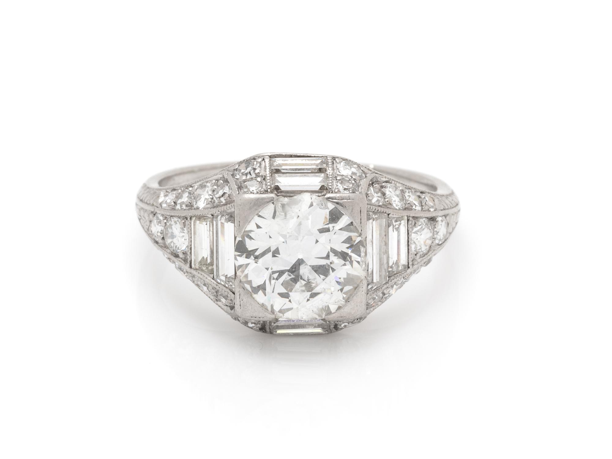 ART DECO, DIAMOND RING