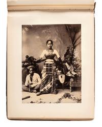[EARLY PHOTOGRAPHY] -- [INDONESIA]. Album containing photographs of Java [Dutch East Indies]. Ca 1860s.