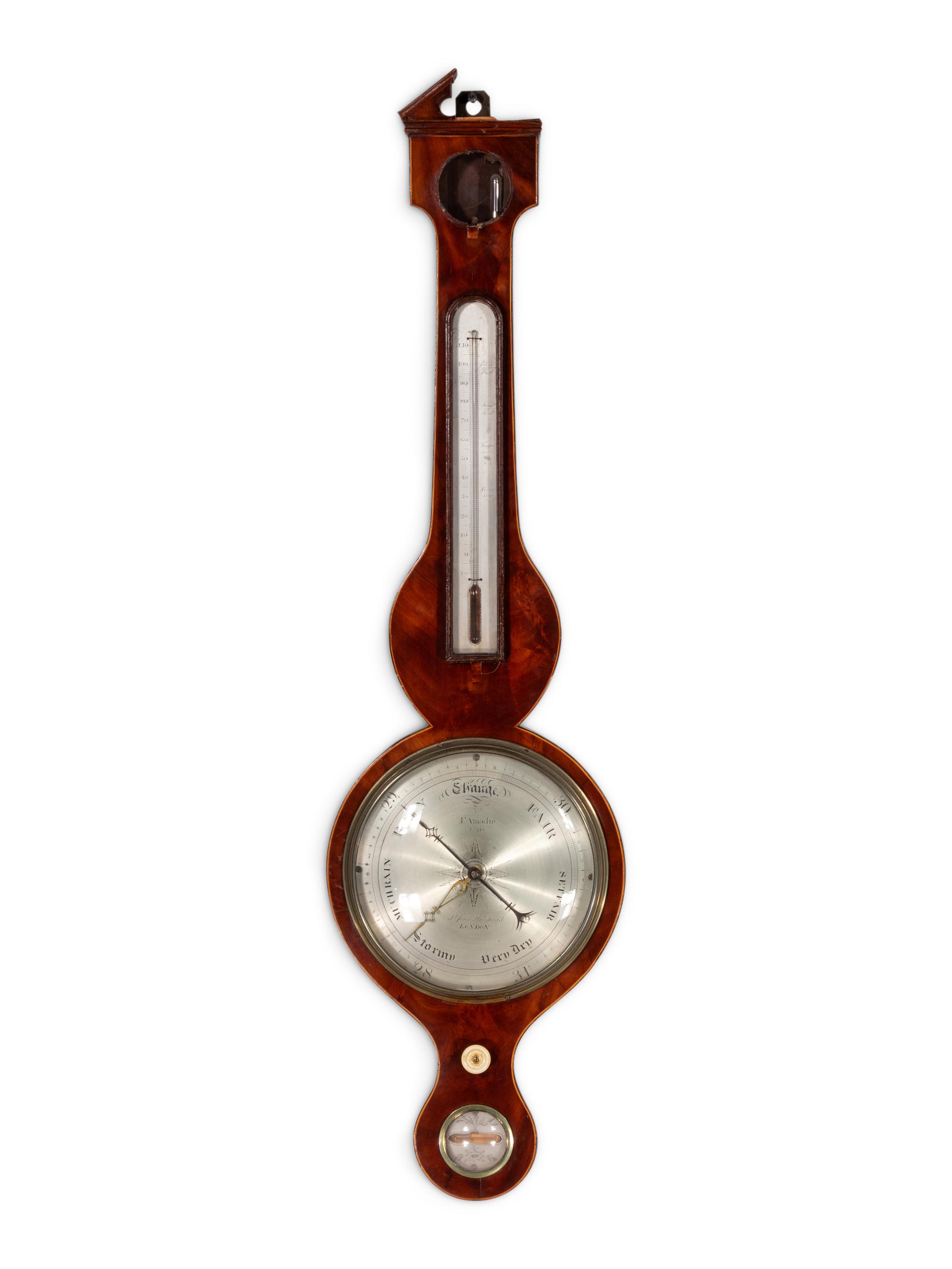 A George III Mahogany Wheel Barometer