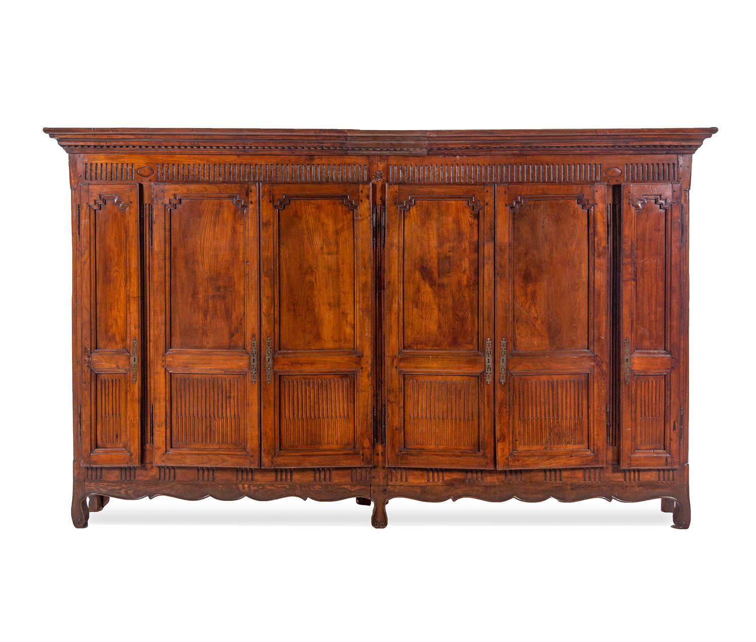 A French Provincial Walnut Bibliothèque