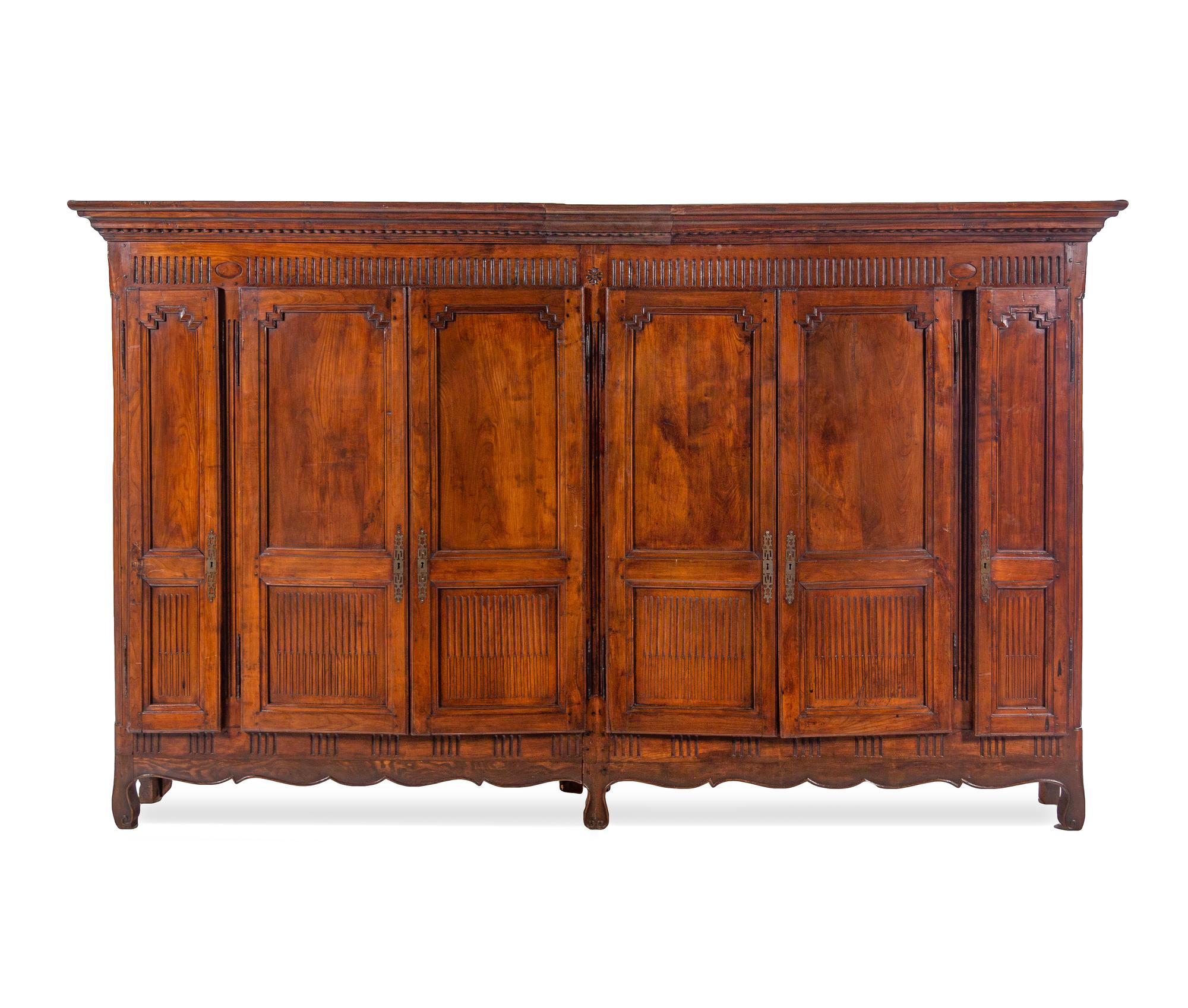 A French Provincial Walnut Bibliothèque