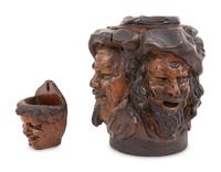 A Swiss Black Forest Carved Tobacco Humidor