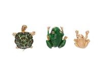 COLLECTION OF YELLOW GOLD ANIMAL BROOCHES