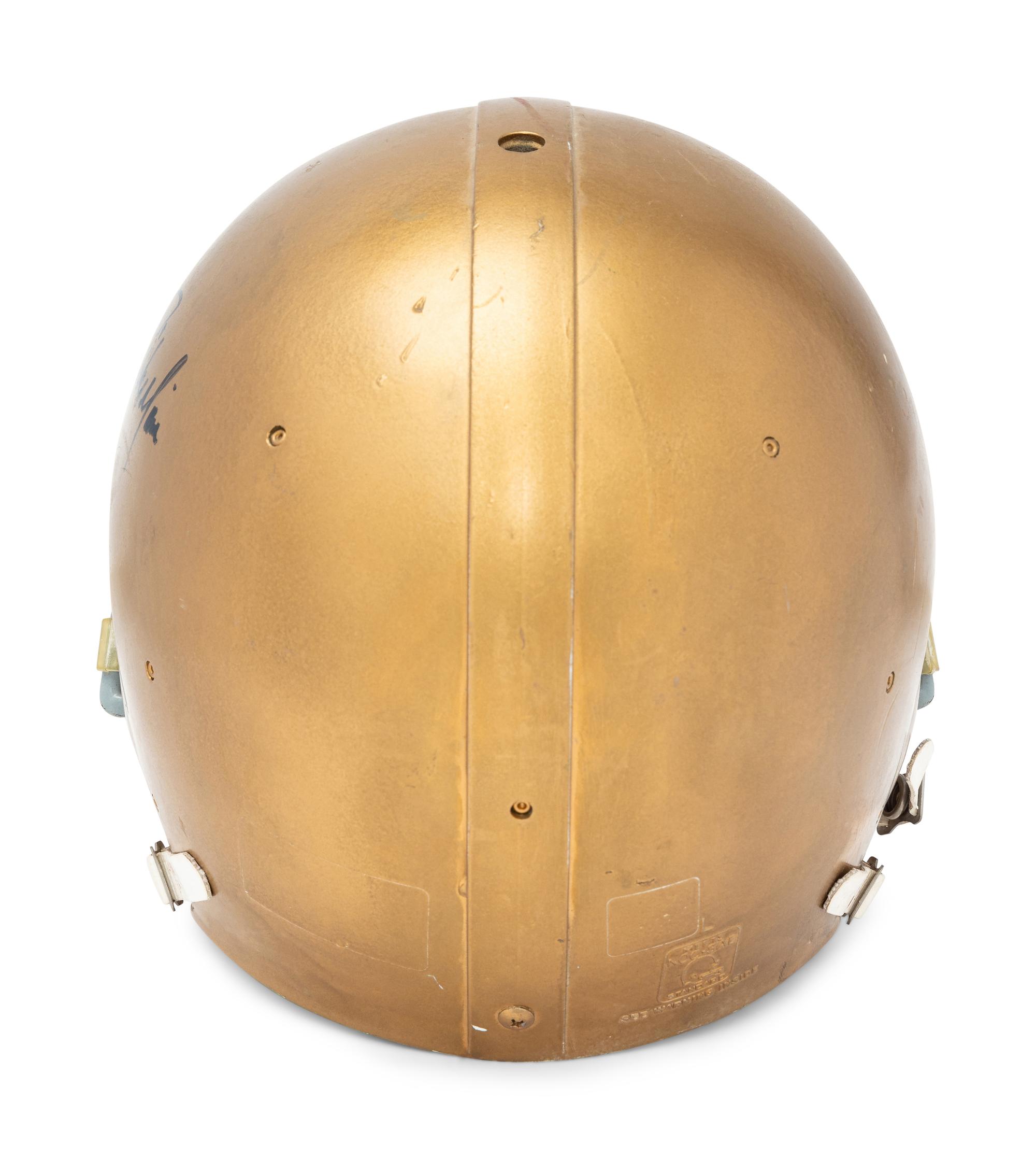 A Game Used / Issued Notre Dame Riddell Football Helmet,