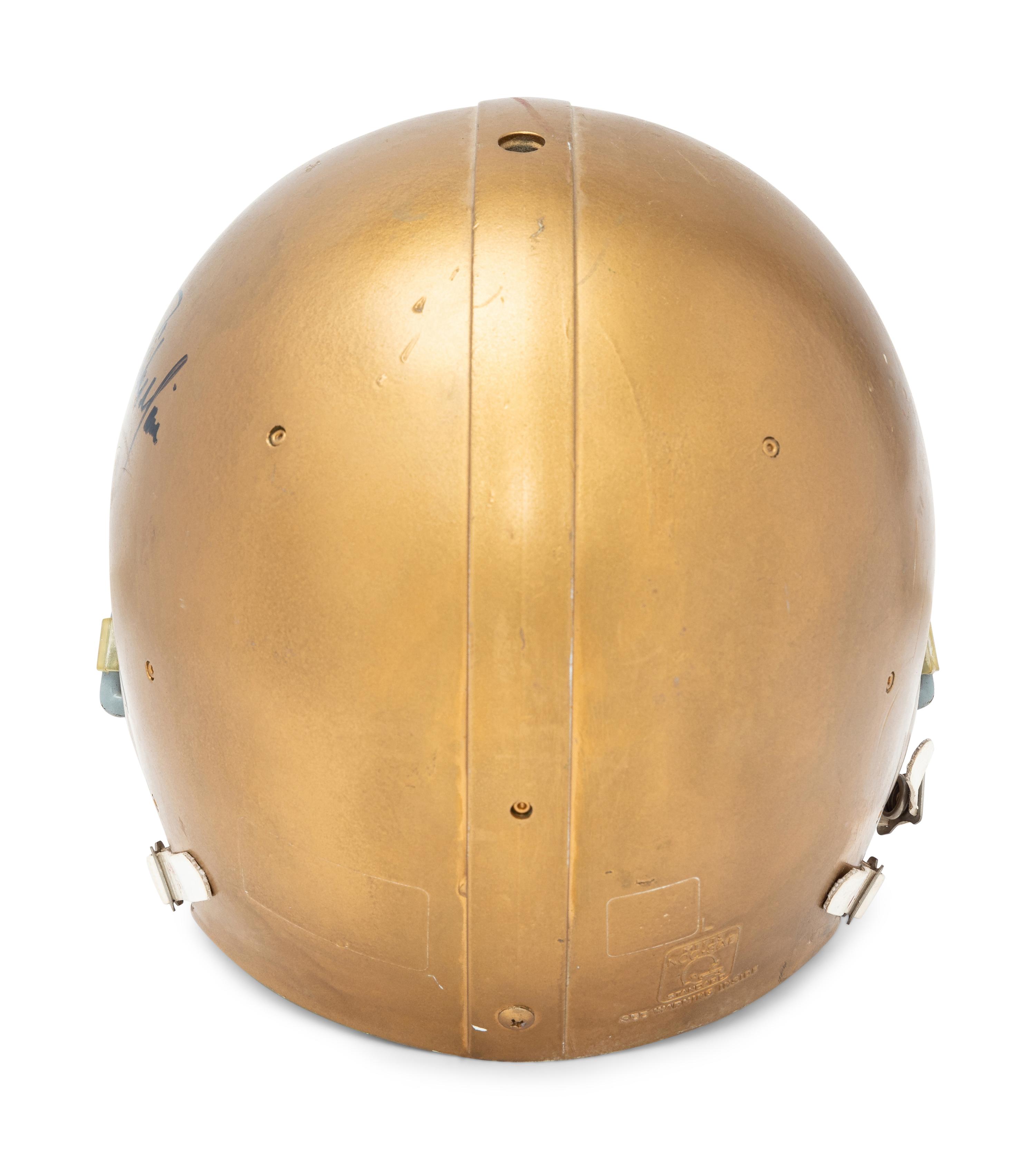 A Game Used / Issued Notre Dame Riddell Football Helmet,