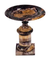 An English Carved Blue John Tazza