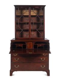 A George III Mahogany Secretary Bookcase