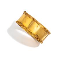 VICTORIAN, YELLOW GOLD BANGLE BRACELET