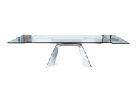 A Contemporary Steel, Wood Veneer and Glass Top Table — 21ST CENTURY