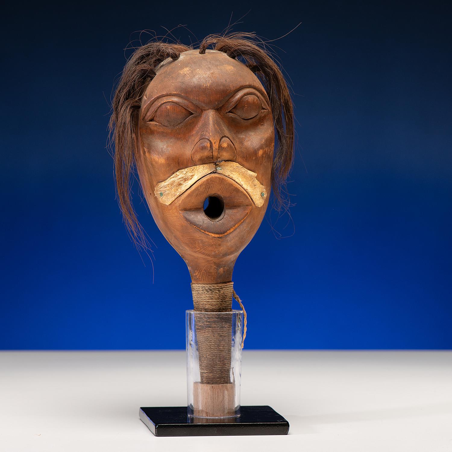 Tlingit Carved Effigy Rattle