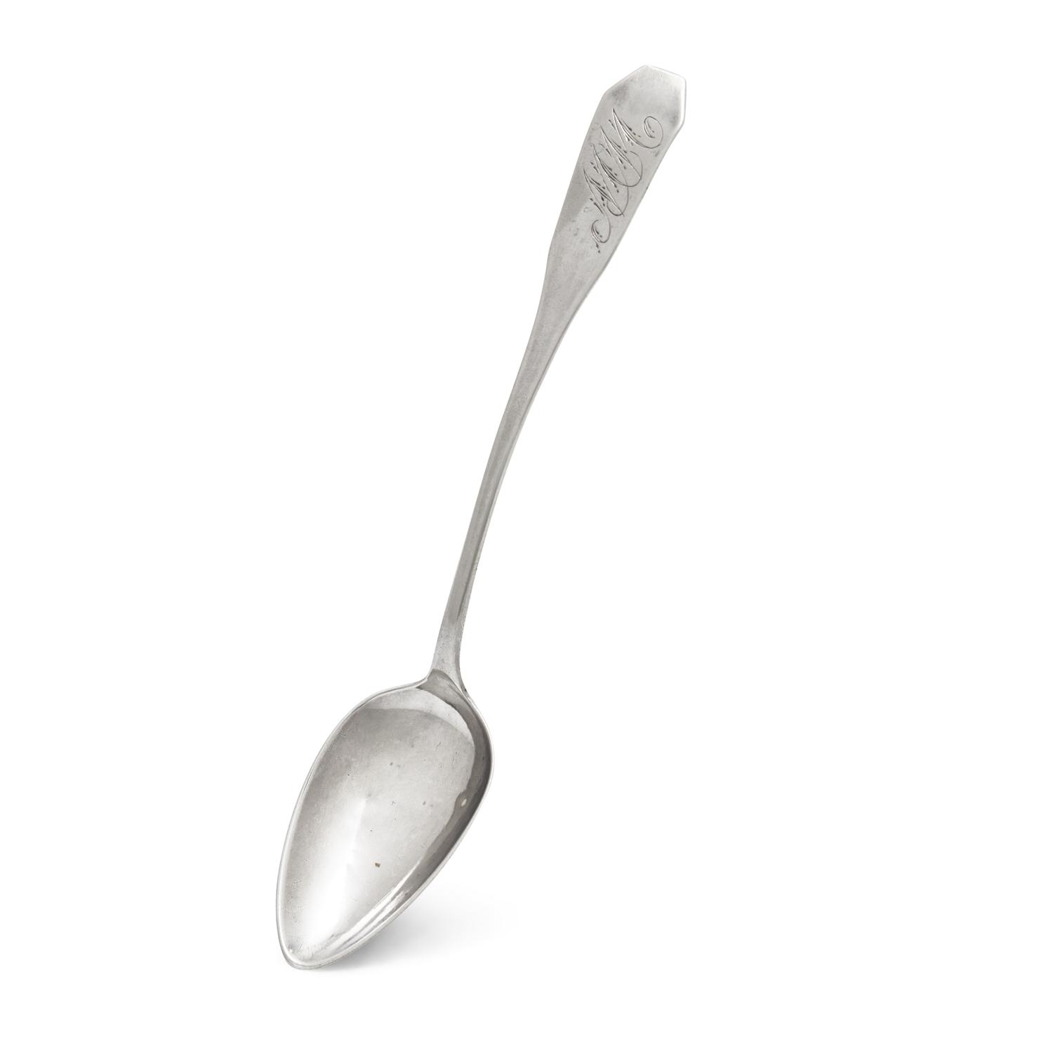 A Federal Coin Silver Coffin-End Teaspoon