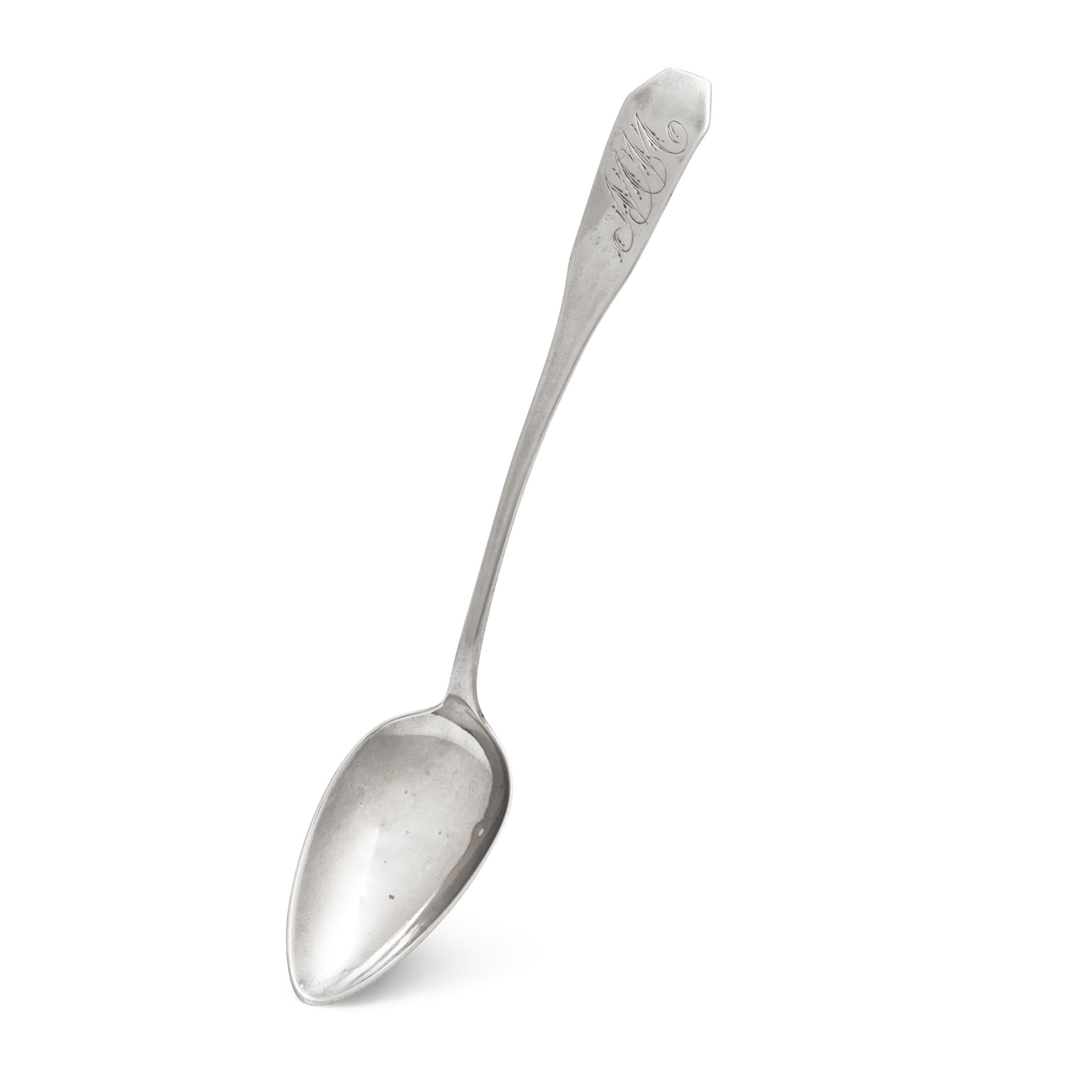 A Federal Coin Silver Coffin-End Teaspoon