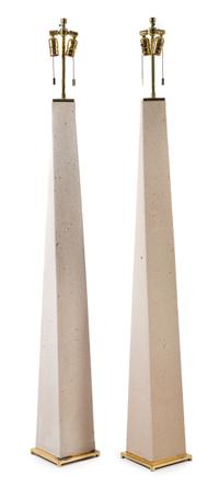 Late 20th Century, , a pair of floor lamps