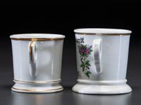 Two Porcelain Occupational Shaving Mugs