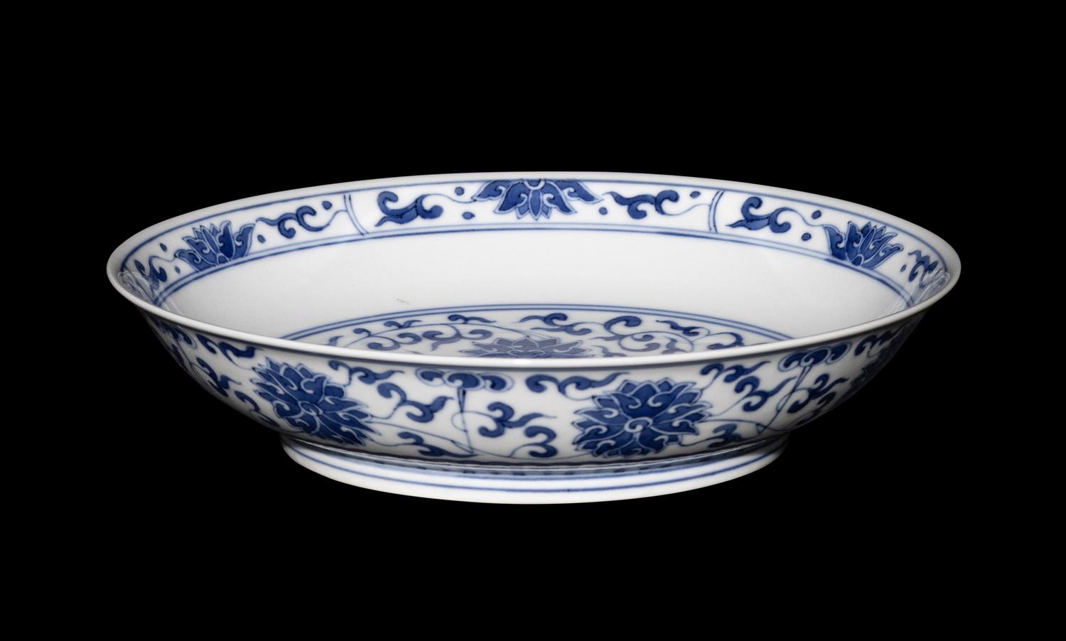 A Chinese Blue and White Porcelain Plate