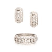 KWIAT, DIAMOND EARRINGS AND RING