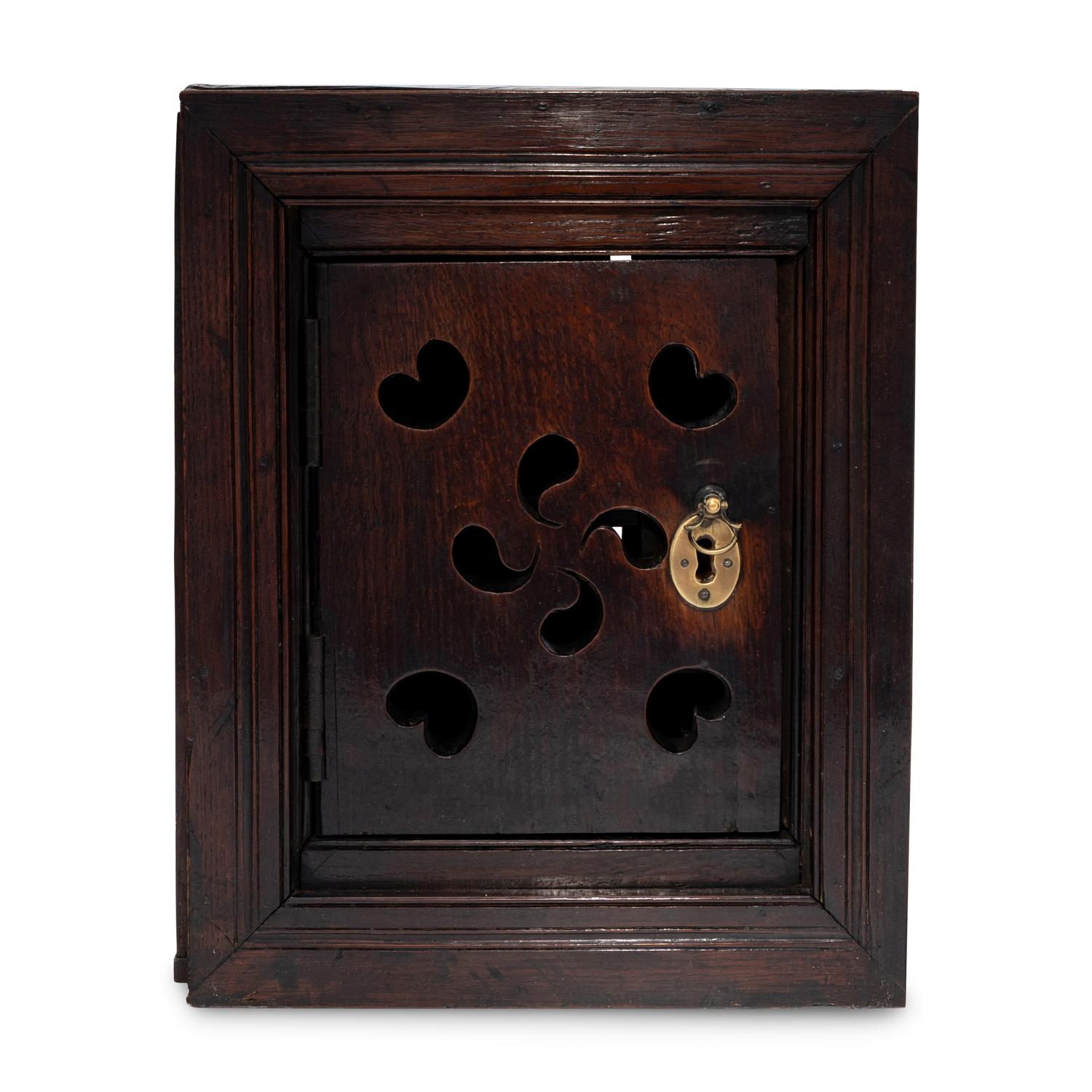 A Montgomeryshire Oak Hanging Cupboard