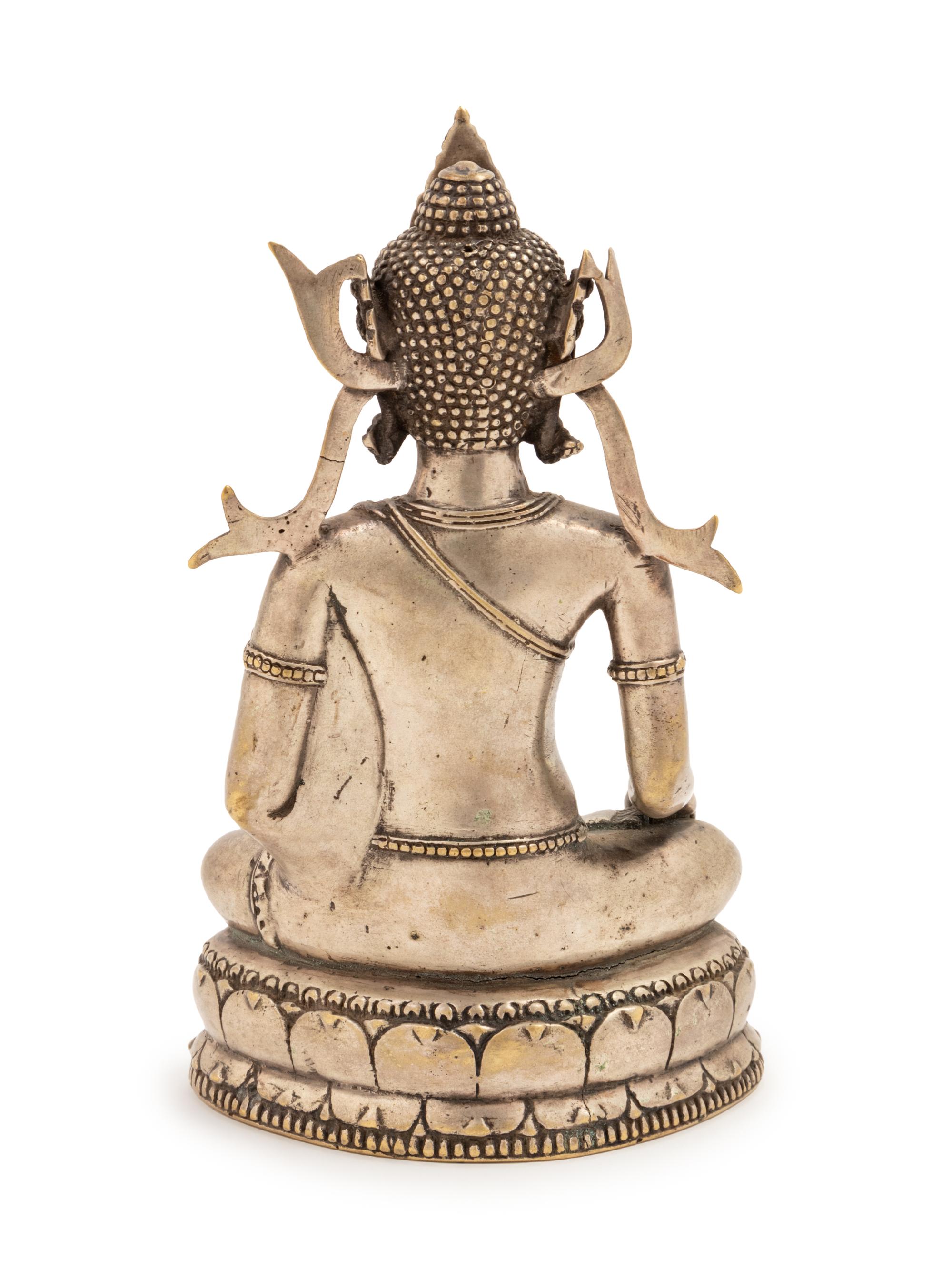 A Sino-Tibetan Bronze Figure of a Seated Bodhisattva
