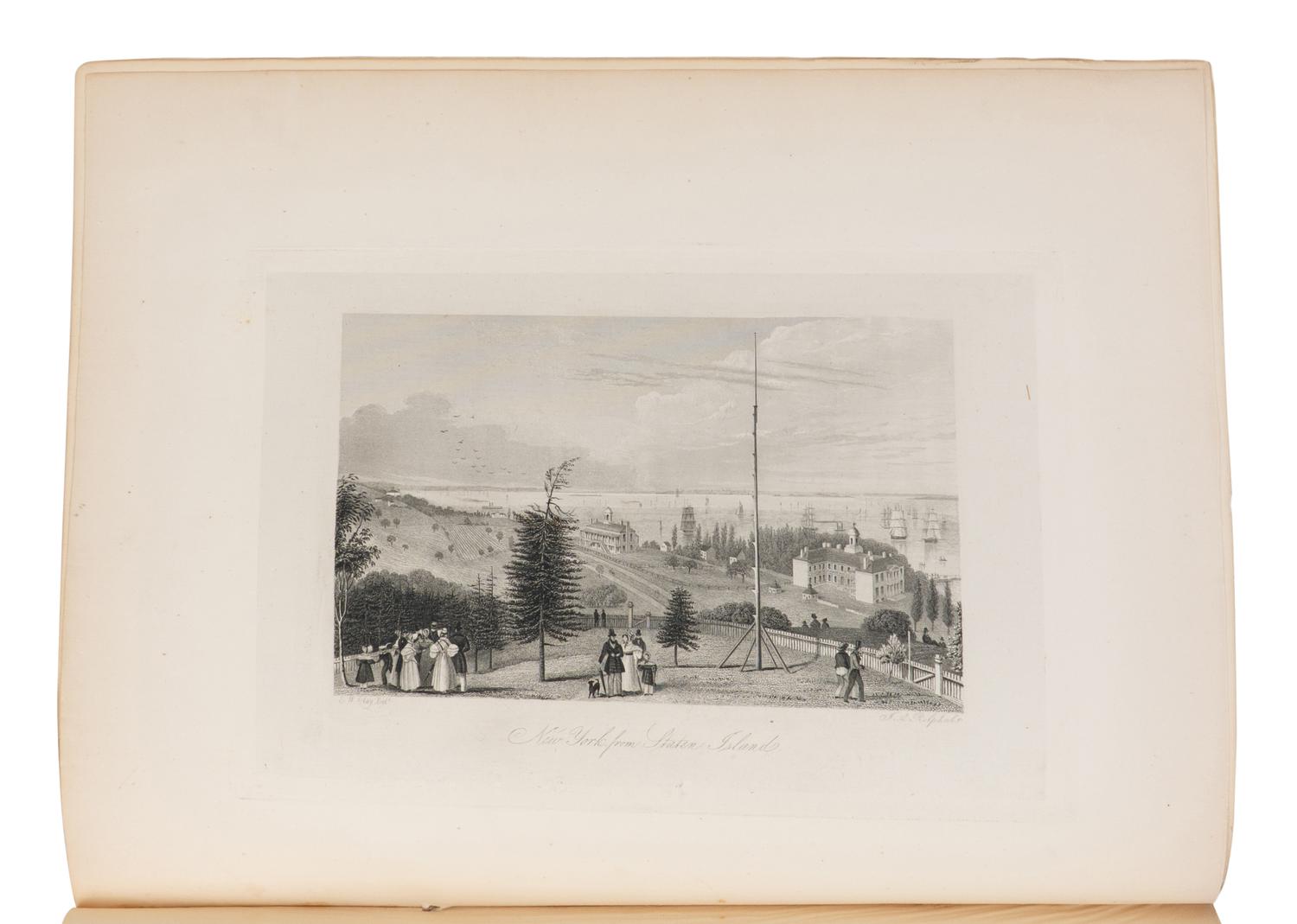 KNAPP, Samuel Lorenzo (1783-1838). The Picturesque Beauties of the Hudson River and its Vicinity . New York: J. Distunell, 1835.