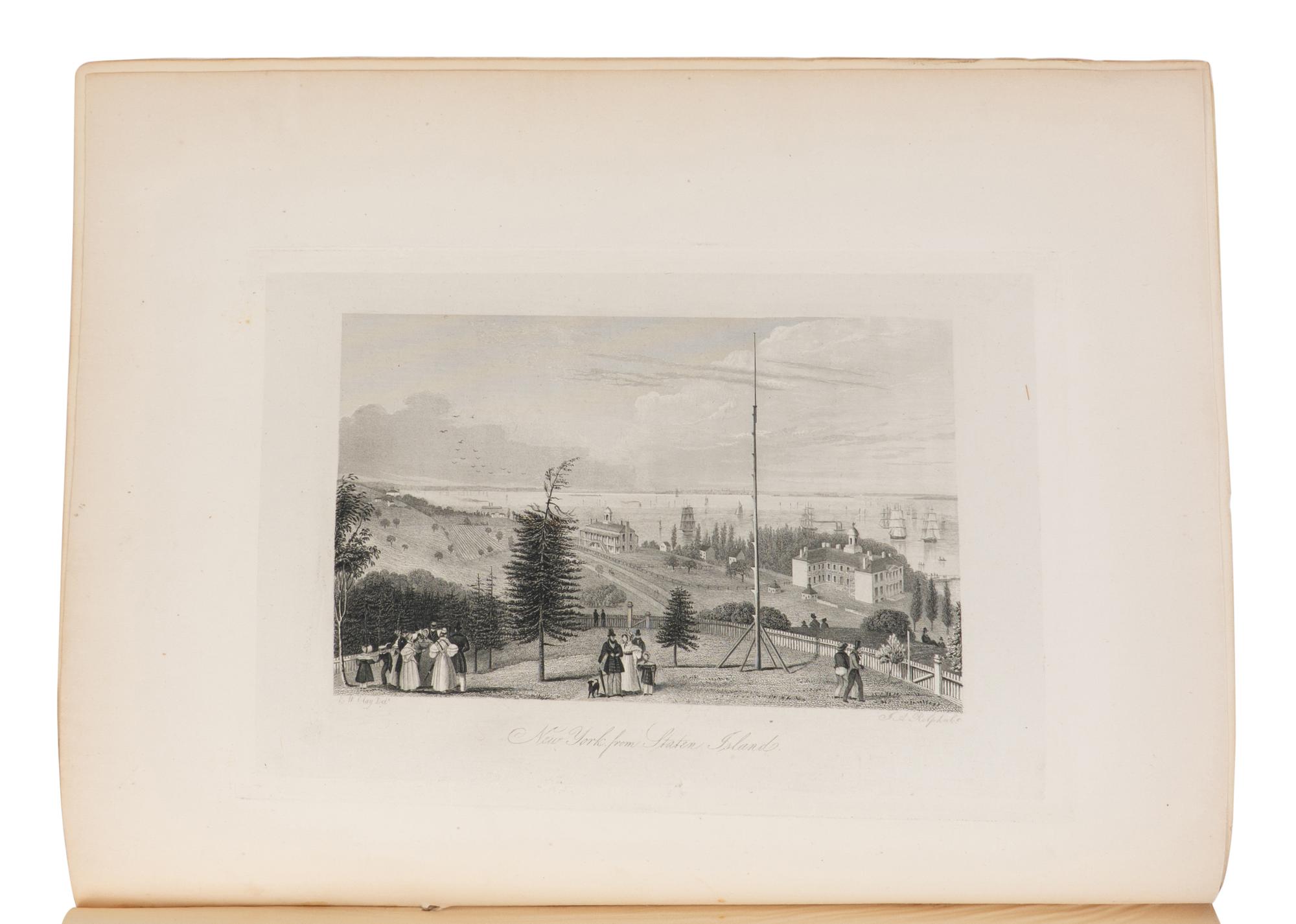 KNAPP, Samuel Lorenzo (1783-1838). The Picturesque Beauties of the Hudson River and its Vicinity . New York: J. Distunell, 1835.