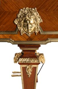 A Régence Style Gilt Bronze Mounted Mahogany, Kingwood and Tulipwood Grand Piano