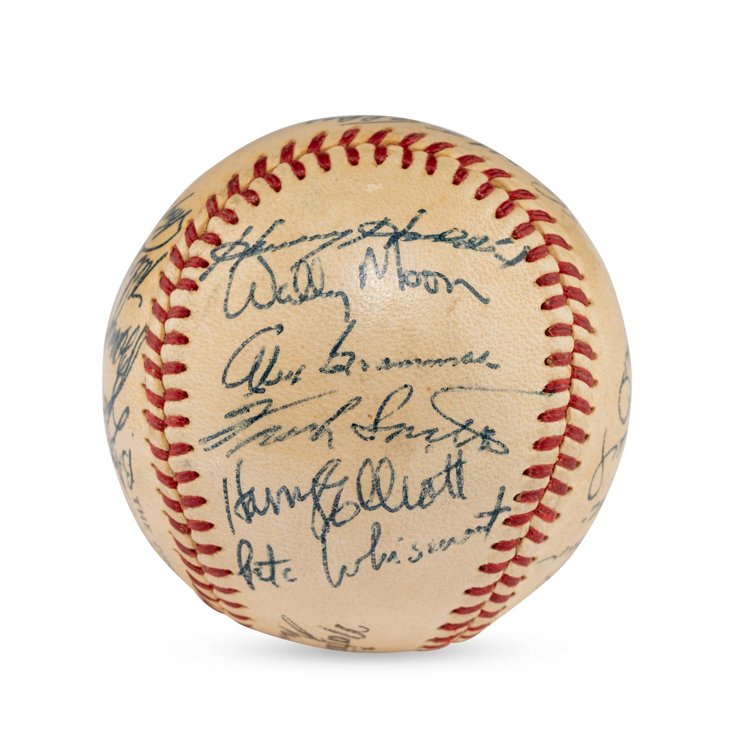 A 1955 St. Louis Cardinals Team Signed Autograph Baseball Featuring Stan Musial (JSA Letter of Authenticity),