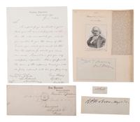 [CIVIL WAR] -- [NAVY]. US Navy signatures. [With:] Benjamin Butler ALS to Admiral Farragut.