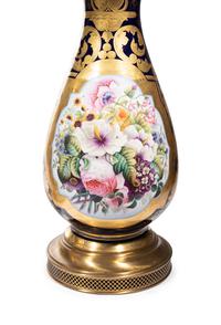 A Pair of Sèvres Style Porcelain Vases Mounted as Lamps